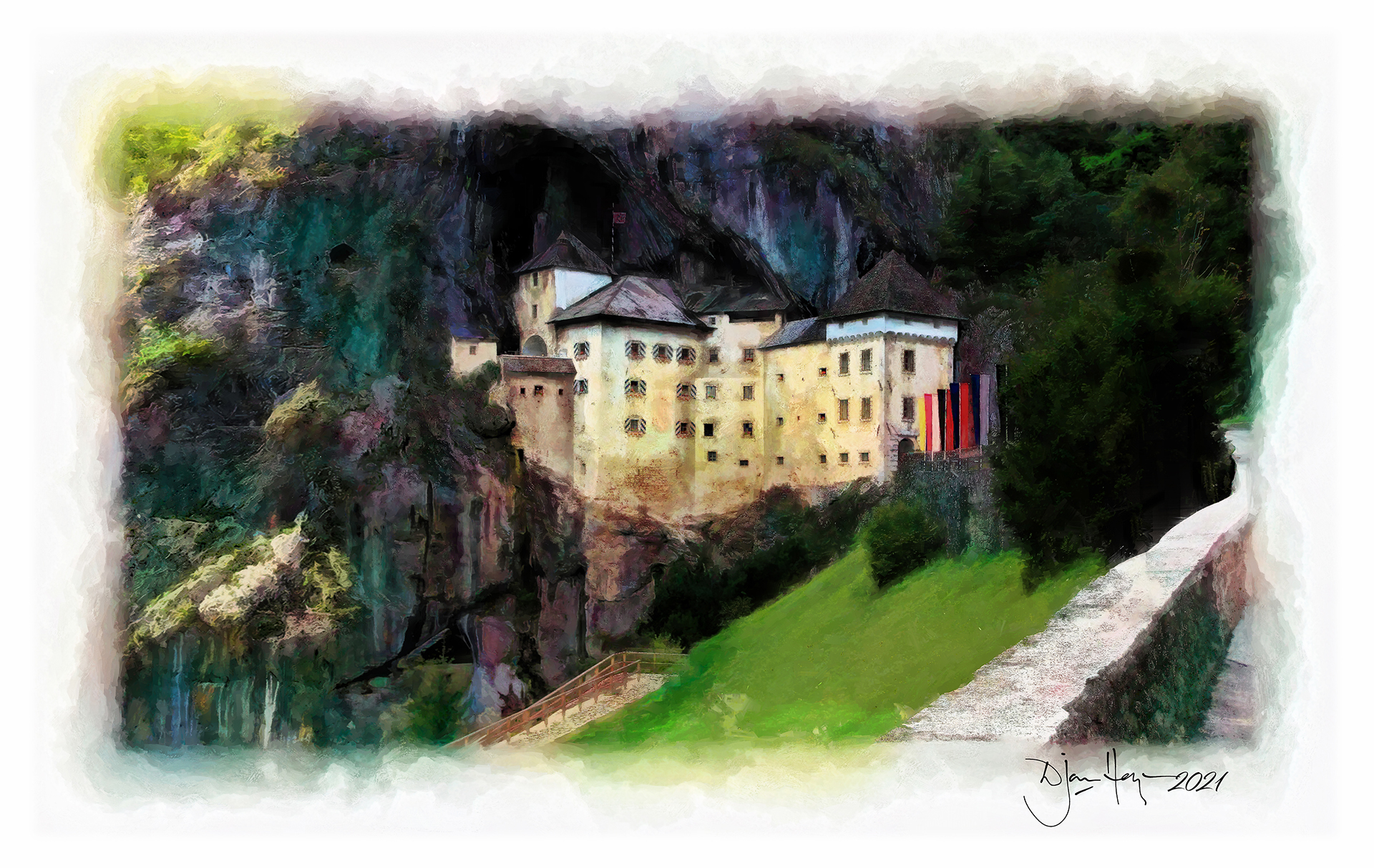 architecture predjama-castle castle